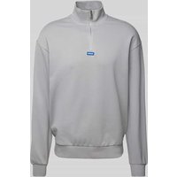 Hugo Blue Sweatshirt mit Label-Patch Modell 'Neeler' in Hellgrau, Größe L von Hugo Blue