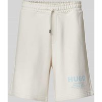 Hugo Blue Sweatshorts mit Label-Print Modell 'Nomario' in Offwhite, Größe XXL Hugo Blue Sweatshorts mit Label-Print Modell 'Nomario' in Offwhite, Größe XXL von Hugo Blue