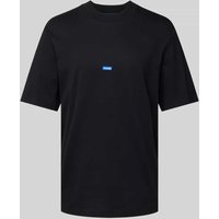 Hugo Blue T-Shirt mit Label-Patch Modell 'Nieros' in Black, Größe L von Hugo Blue