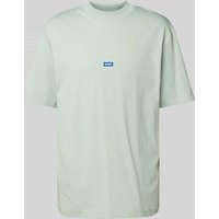 Hugo Blue T-Shirt mit Label-Patch Modell 'Nieros' in Mint, Größe L von Hugo Blue