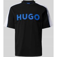 Hugo Blue T-Shirt mit Logo-Print in Black, Größe M von Hugo Blue