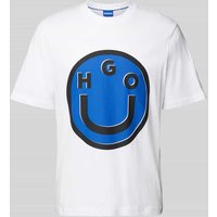 Hugo Blue T-Shirt mit Motiv-Print Modell 'Nimper' in Weiss, Größe L von Hugo Blue