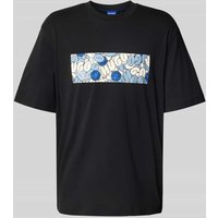 Hugo Blue T-Shirt mit Motiv-Print Modell 'Nurix' in Black, Größe XXL von Hugo Blue
