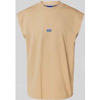Hugo Blue Tanktop mit Label-Detail Modell 'Navertz' in Beige, Größe XS von Hugo Blue