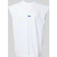Hugo Blue Tanktop mit Label-Detail Modell 'Navertz' in Weiss, Größe XL von Hugo Blue