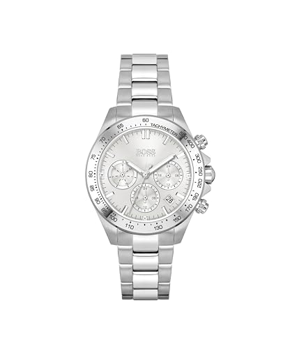 BOSS Multi Zifferblatt Quarz Uhr für Damen mit Silbernes Edelstahlarmband - 1502616 von BOSS