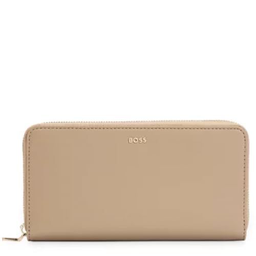 BOSS Damen Abelie Ziparound Zip_Around_Wallet, Medium Beige von Hugo Boss