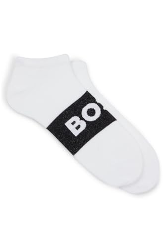 BOSS Herren 2p Logo Cc Sneakersocken, White100, 39-42 EU von BOSS