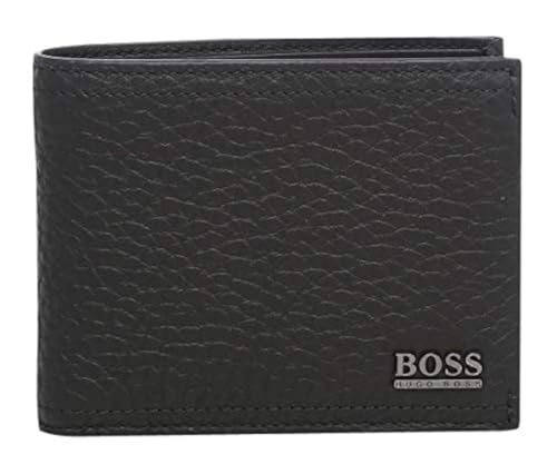 BOSS Herren Geldbörse Portmonee 100 % Leder in Schwarz Manprio von BOSS