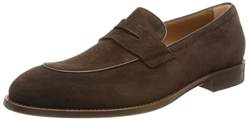 BOSS Herren Honord sdpe Loafer, Dark Brown202, 43.5 EU von BOSS