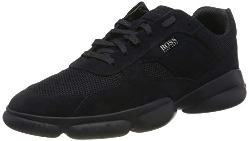 BOSS Herren Rapid_Runn_mesd Sneaker, Dark Blue401, 39 EU, 6 UK von BOSS