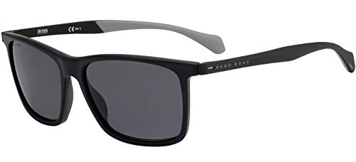 Boss Unisex 1078/s Sunglasses, 003/IR MATT Black, 57 von HUGO BOSS