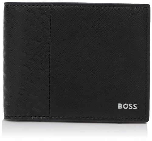 BOSS Herren Zair_M Windo Trifold_Wallet, Black1 von BOSS