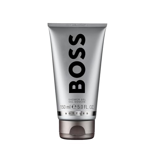 BOSS BOTTLED Shower-Gel, orientalisch-holziger Herrenduft mit Zimt und Moschusnoten für vielseitige Männer, 150ml von HUGO BOSS