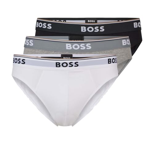 BOSS Hugo 3er Pack Herren Mini Slip XXL Farbmix weiß grau schwarz von BOSS