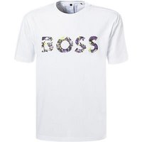 HUGO BOSS Herren T-Shirt weiß Baumwolle von Hugo Boss