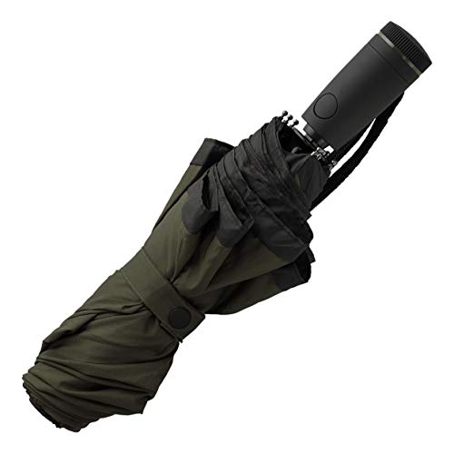 Hugo Boss Gear Regenschirm Taschenschirm aus Polyester in der Farbe Khaki, Maße offen: Länge ca. 62 cm, Durchmesser ca. 104 cm, HUF007T von Hugo Boss