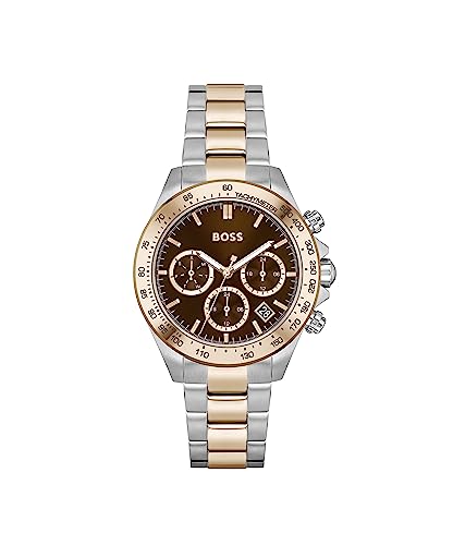 BOSS Multi Zifferblatt Quarz Uhr für Damen mit Zweifarbiges Edelstahlarmband - 1502617 von BOSS