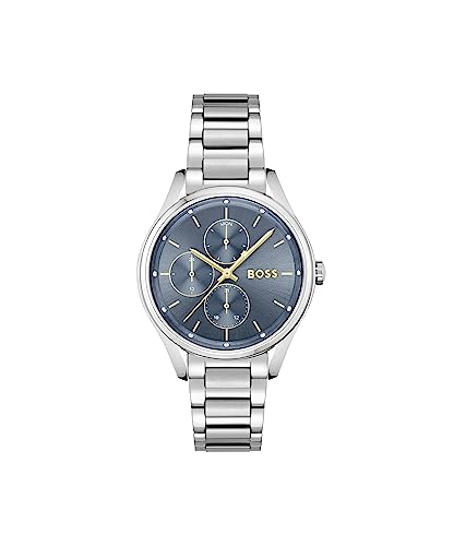 BOSS Multi Zifferblatt Quarz Uhr für Damen mit Silbernes Edelstahlarmband - 1502583 von BOSS