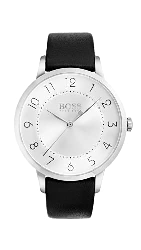 BOSS Damen Datum klassisch Quarz Uhr mit Leder Armband 1502408 von BOSS