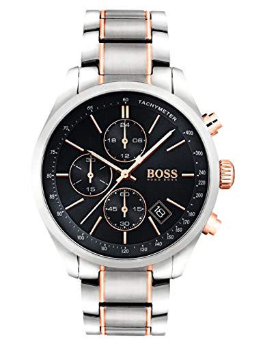 BOSS Chronograph Quarz Uhr für Herren mit Zweifarbiges Edelstahlarmband - 1513473 von BOSS