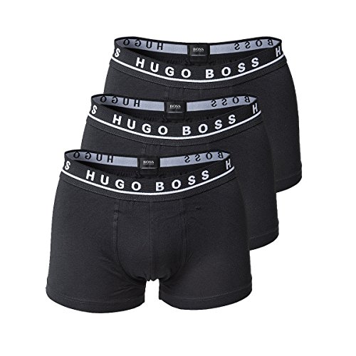 Hugo Boss Herren Boxershorts Unterhosen 10146061 3er Pack, Wäschegröße:L;Artikel:-001 black1 von HUGO BOSS