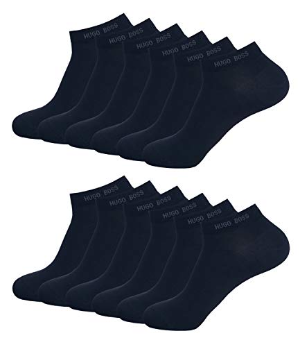 Hugo Boss Herren Sneaker Socken Füßlinge Business Socks 50388443 12 Paar, Farbe:Blau, Größe:39-42, Artikel:-401 dark navy Hugo Boss Herren Sneaker Socken Füßlinge Business Socks 50388443 12 Paar, Farbe:Blau, Größe:39-42, Artikel:-401 dark navy von HUGO BOSS