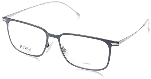 Hugo Boss Unisex Boss 1253 Sunglasses, FLL/16 Matte Blue, 55 von HUGO BOSS