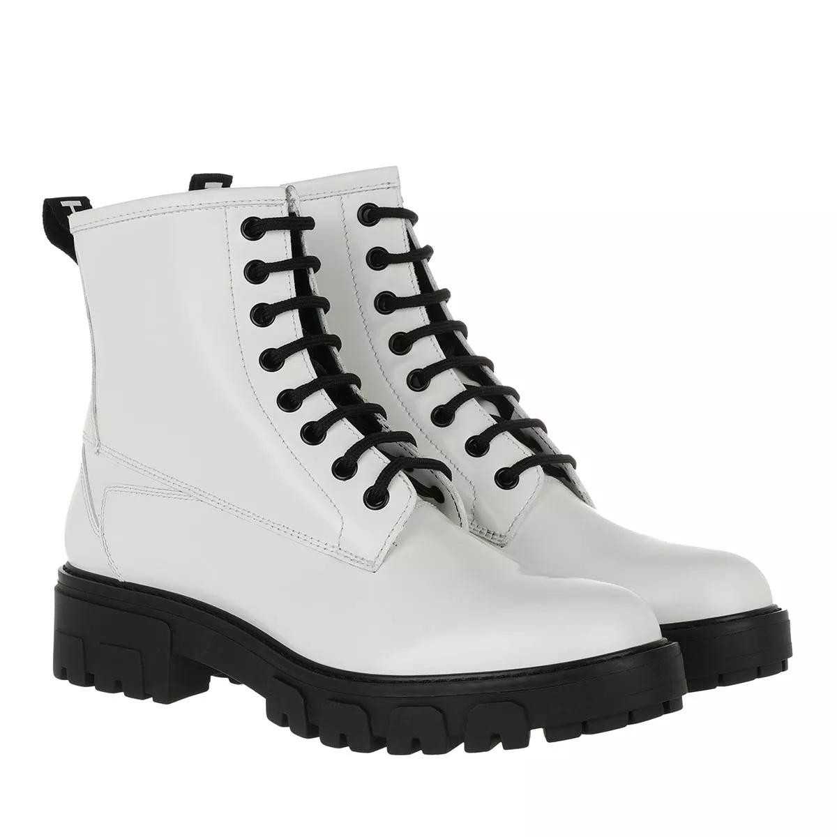 female Stiefeletten weiss Axel Bootie-A 10222481 01 36 von Hugo Boss