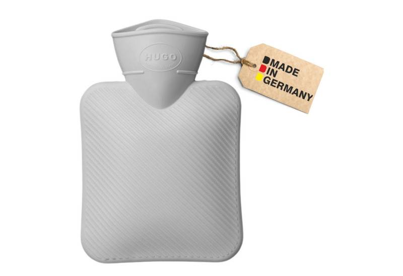 Hugo Frosch Wärmflasche - Mini-Wärmflasche 0,2 l weiß, Made in Germany von Hugo Frosch