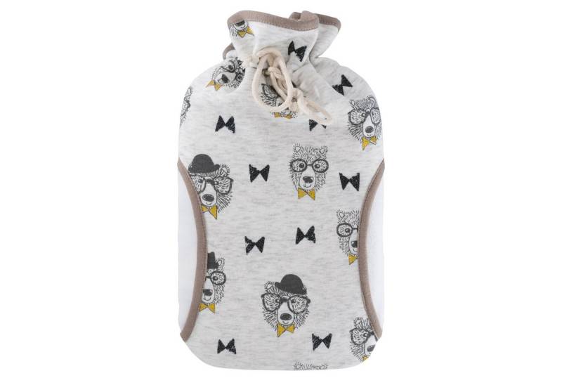 Hugo Frosch Wärmflasche - Öko-Wärmflasche 2,0 l mit Bezug Muff Sterne, Made in Germany von Hugo Frosch