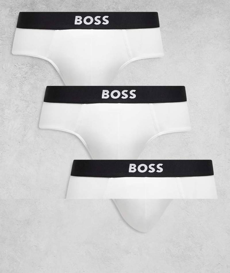 BOSS One - Bodywear - 3er-Pack Hipster-Slips in Weiß mit Logo-Symbol auf der Vorderseite BOSS One - Bodywear - 3er-Pack Hipster-Slips in Weiß mit Logo-Symbol auf der Vorderseite von Hugo Red