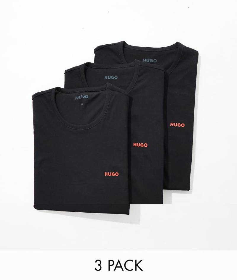 HUGO Bodywear - Dreierpack T-Shirts in Schwarz von Hugo Red
