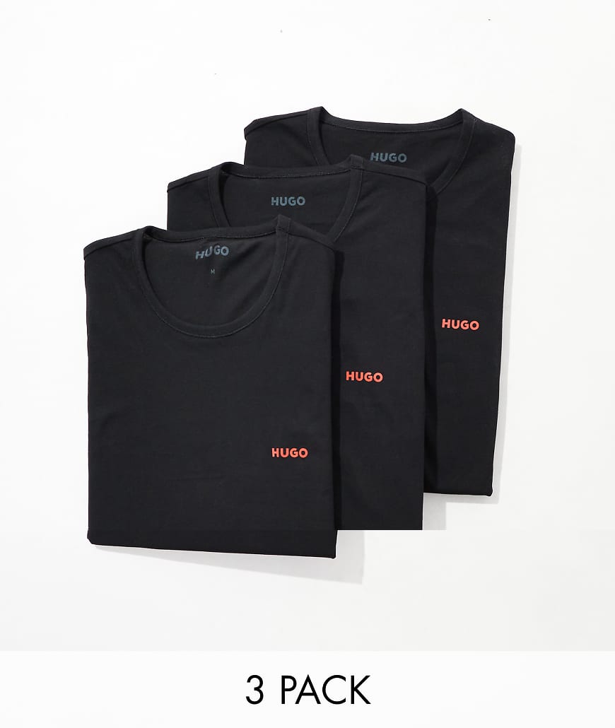 HUGO Bodywear - Dreierpack T-Shirts in Schwarz von Hugo Red