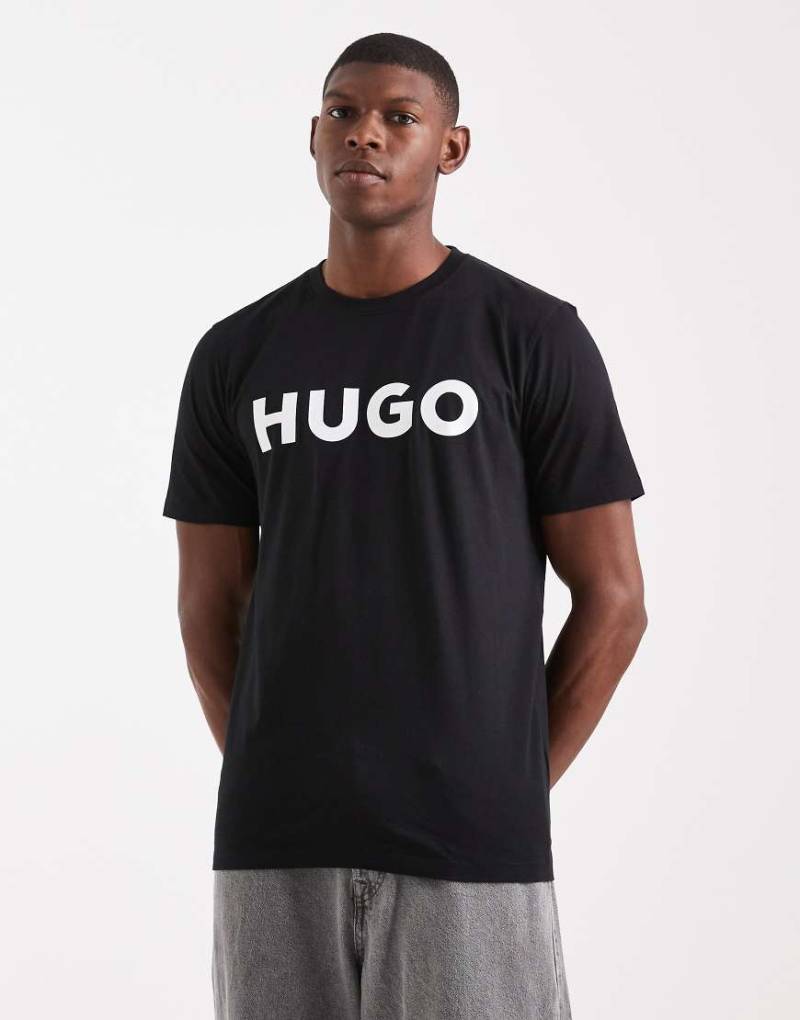 HUGO - Dulivio - T-Shirt in Schwarz mit Logo von Hugo Red