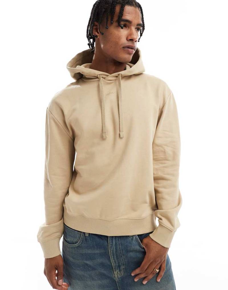 HUGO Red - Dapo - Kapuzenpullover in Beige-Neutral von Hugo Red
