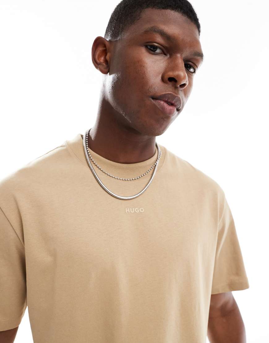 HUGO Red - Dapolino - T-Shirt in Beige-Neutral von Hugo Red