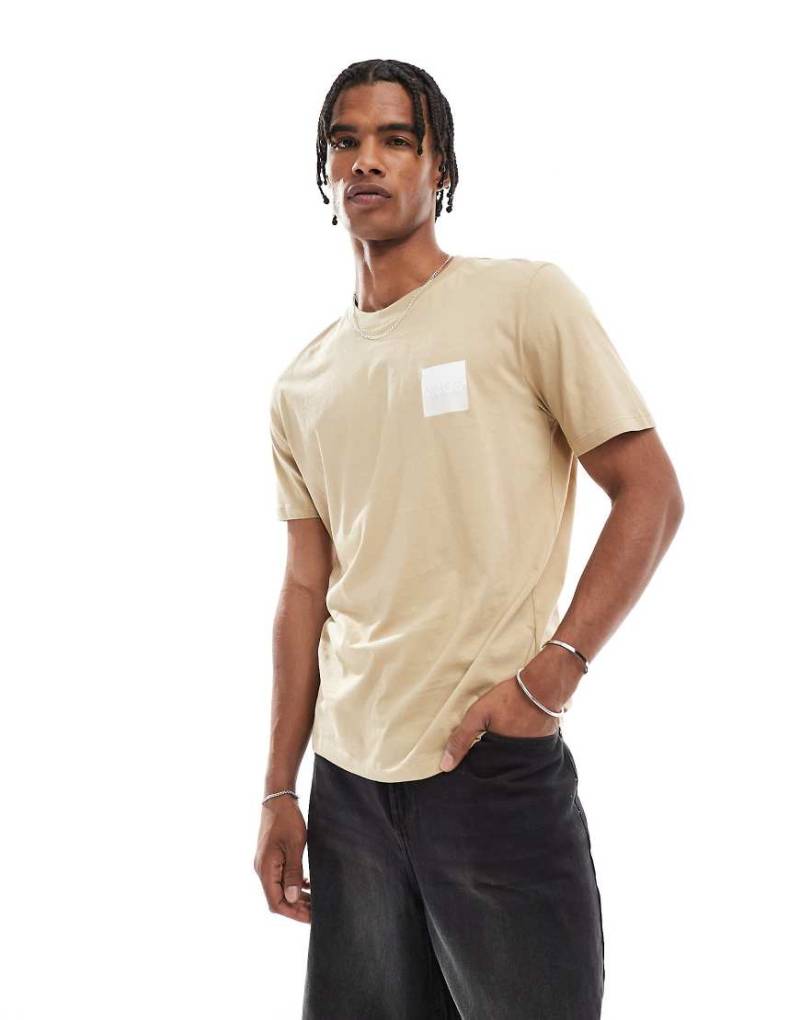 HUGO Red - Dapusi - T-Shirt in Beige-Neutral von Hugo Red