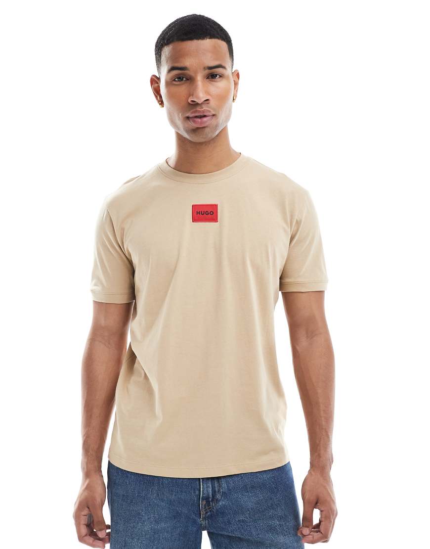 HUGO Red - Diragolino - T-Shirt in Beige-Neutral von Hugo Red
