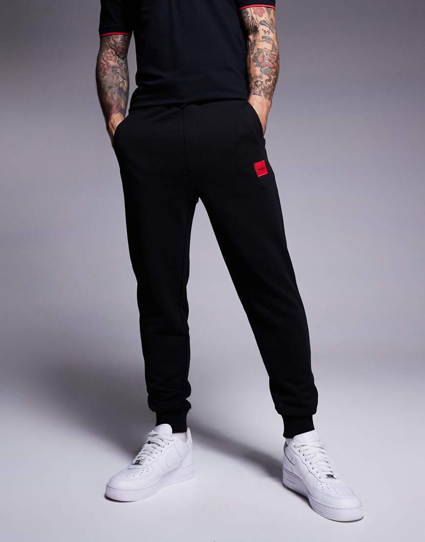 HUGO Red - Doak - Jogginghose in Schwarz mit Logo, Kombiteil von Hugo Red