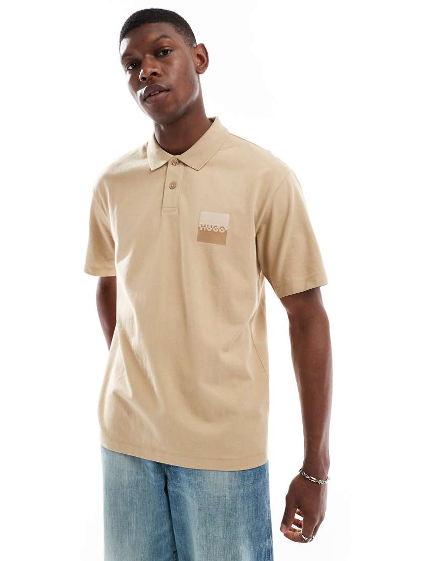 HUGO Red - Dusplity - Polohemd in Beige-Neutral von Hugo Red