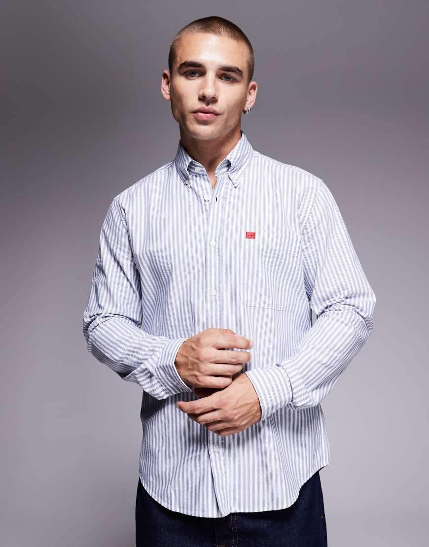 HUGO Red - Evito - Schmal geschnittenes Hemd in Blau von Hugo Red