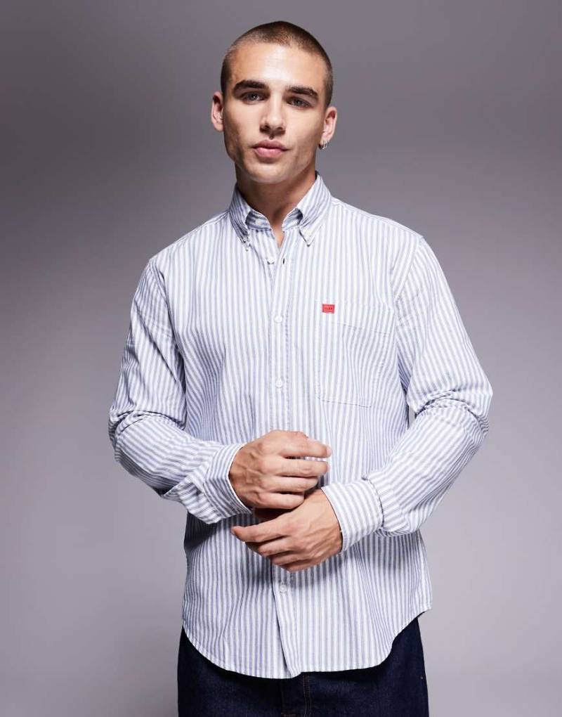 HUGO Red - Evito - Schmal geschnittenes Hemd in Blau von Hugo Red