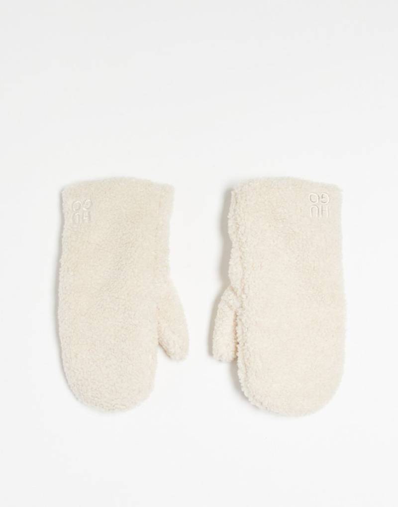 HUGO Red - Fäustlinge in Weiß von Hugo Red