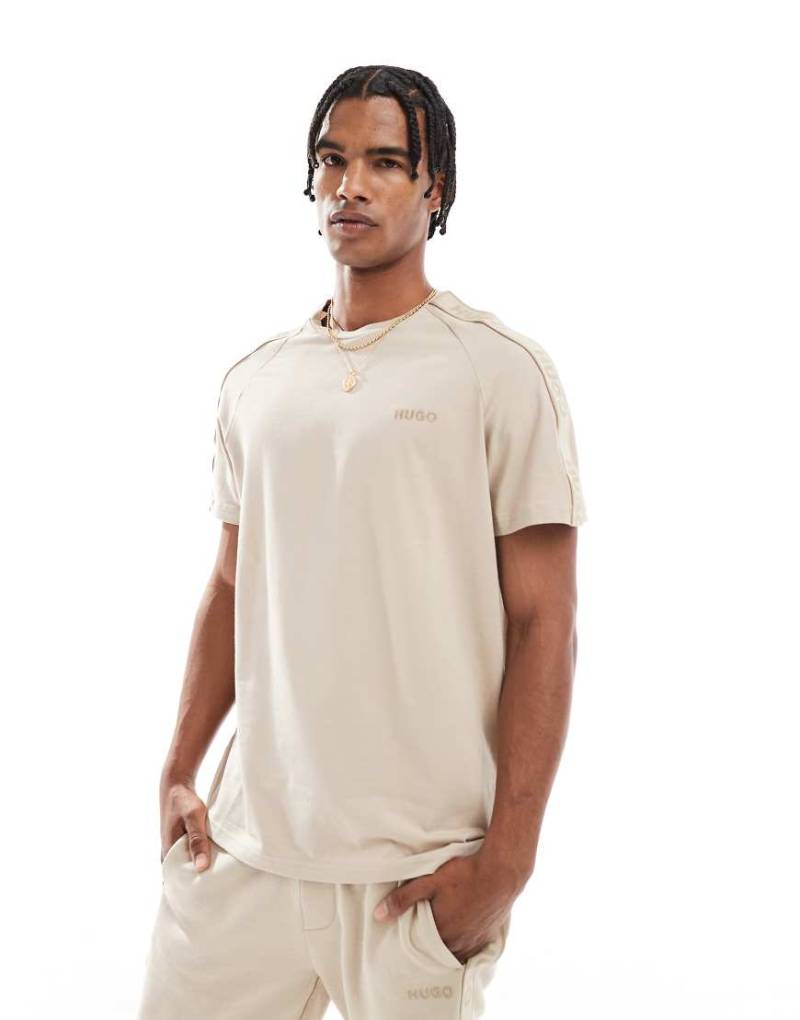 HUGO Red - Liam - T-Shirt in Beige, Kombiteil-Neutral von Hugo Red