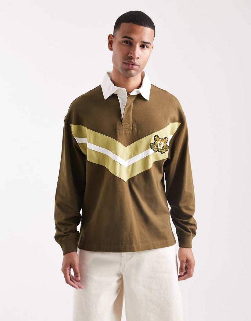 HUGO Red - Polo-Rugbyhemd in Grün von Hugo Red