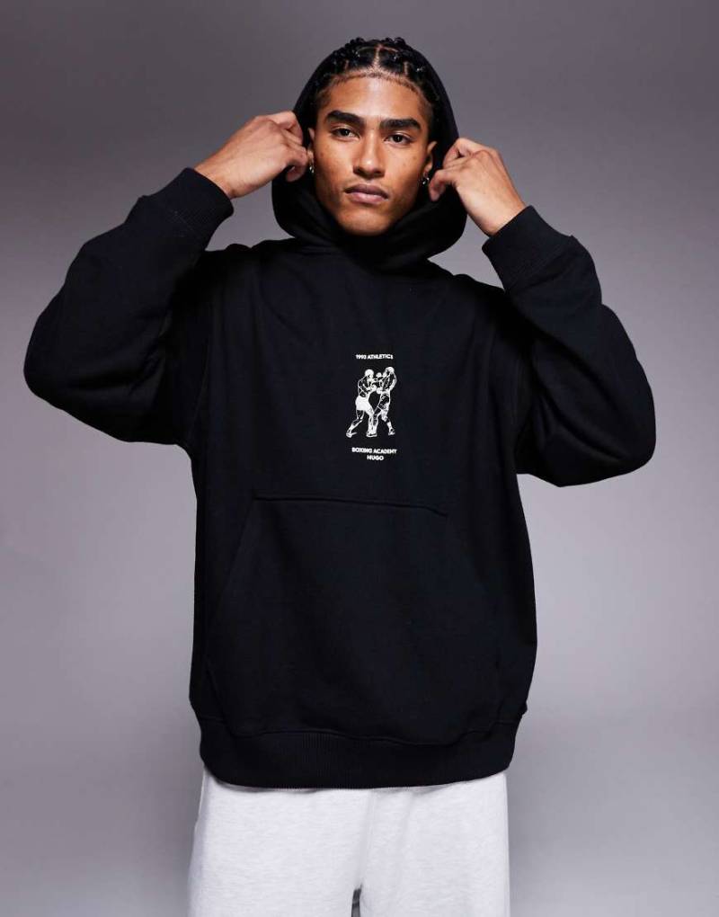 Hugo Red - Duwrestie - Kapuzenpullover in Schwarz von Hugo Red