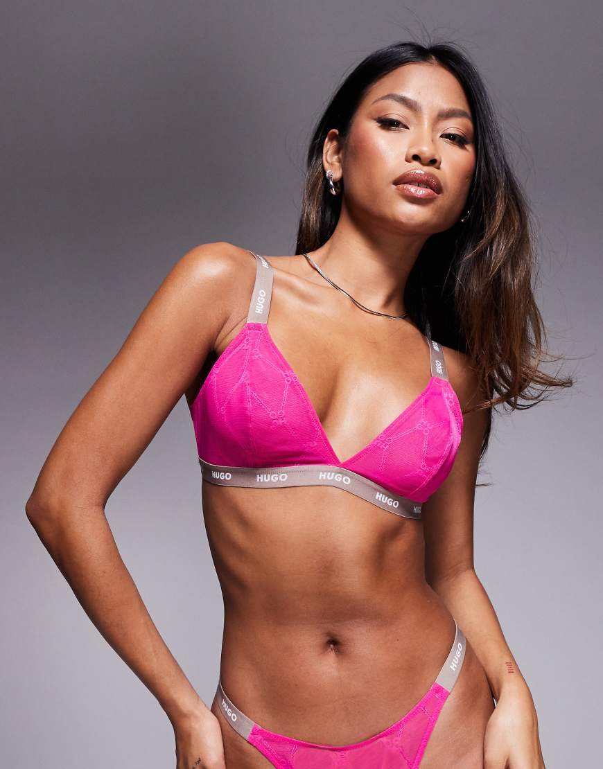 Hugo Red - Sportlicher Spitzen-BH in Rosa, Kombiteil Hugo Red - Sportlicher Spitzen-BH in Rosa, Kombiteil von Hugo Red