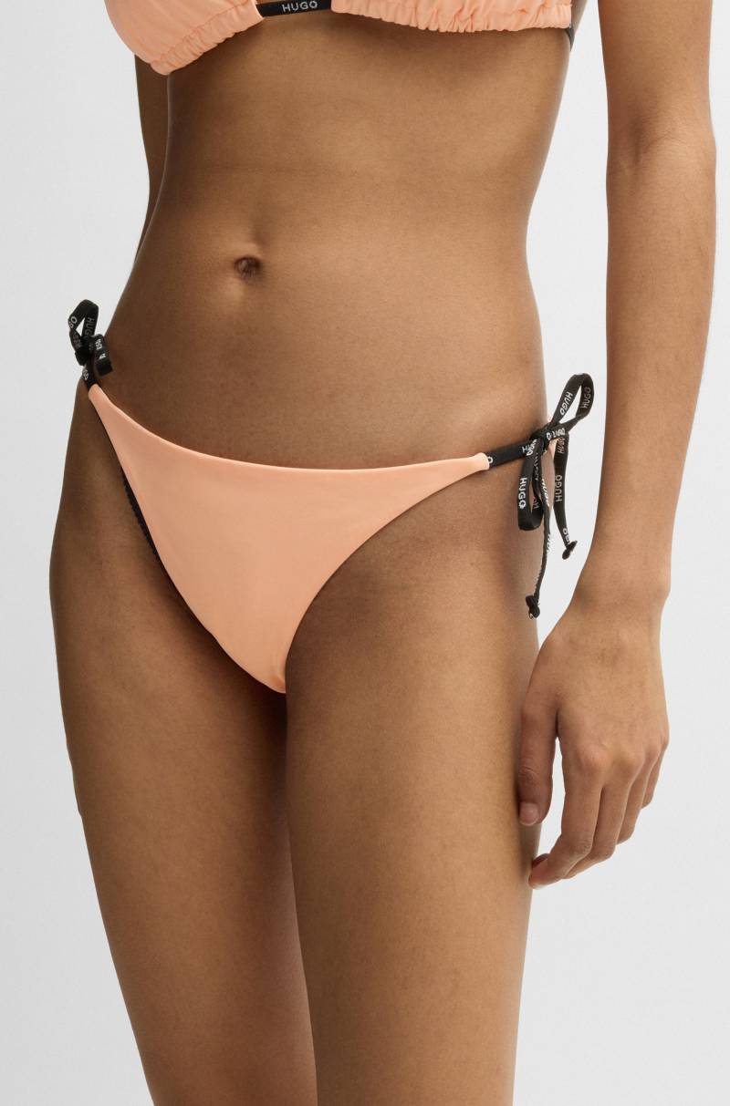 HUGO Underwear Bikini-Hose "PURE SIDE TIE" mit kontrastfarbenen Einsätzen von Hugo Underwear