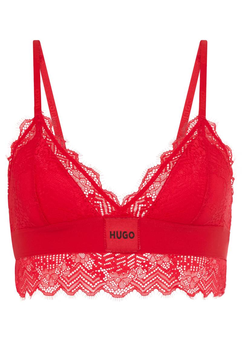 HUGO Underwear Bügelloser BH "TRIANGLE RL LACE", mit Hugo-Label am Bund von Hugo Underwear
